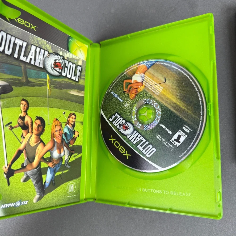 Microsoft‎ Xbox Outlaw Golf and Splinter Cell vintage game lot of 2